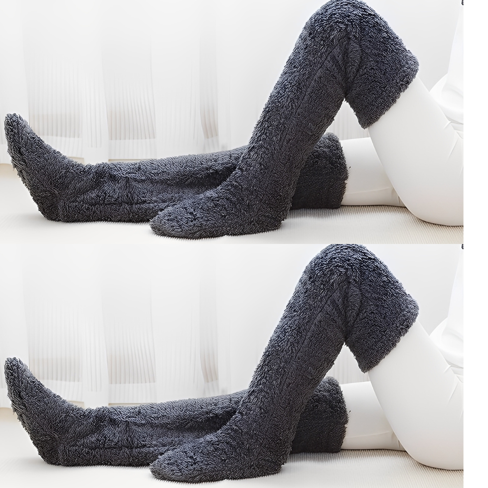 Camellia - Warme, überkniehohe Wintersocken für Damen