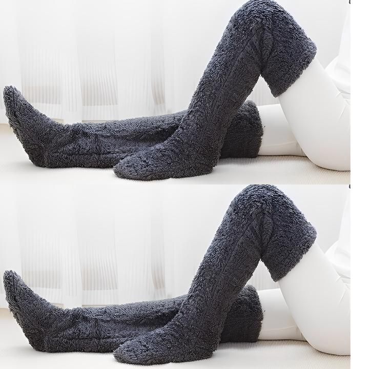 Camellia - Warme, überkniehohe Wintersocken für Damen