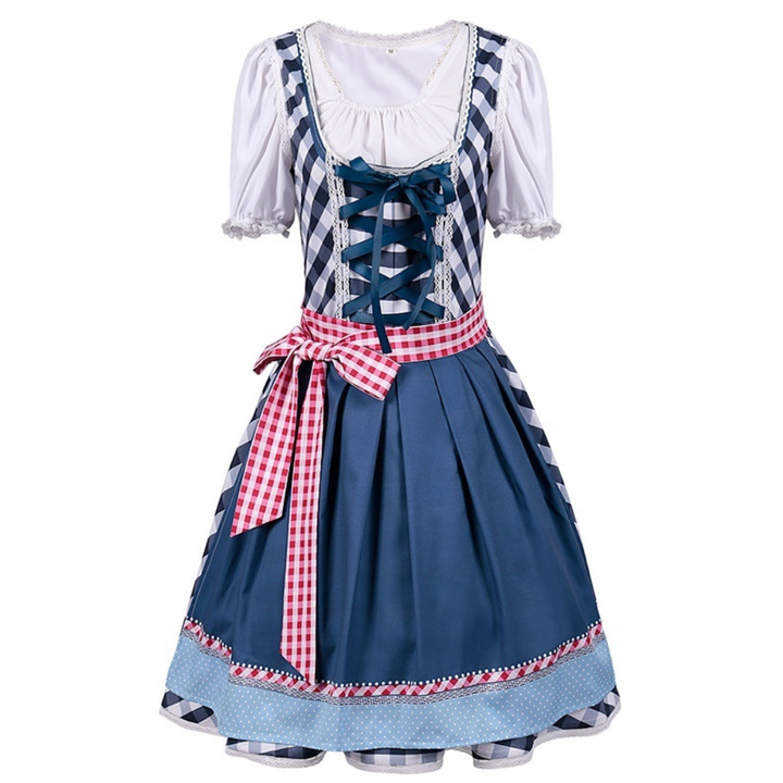 Rowina - Traditionelles kariertes Oktoberfest-Dirndl für Damen