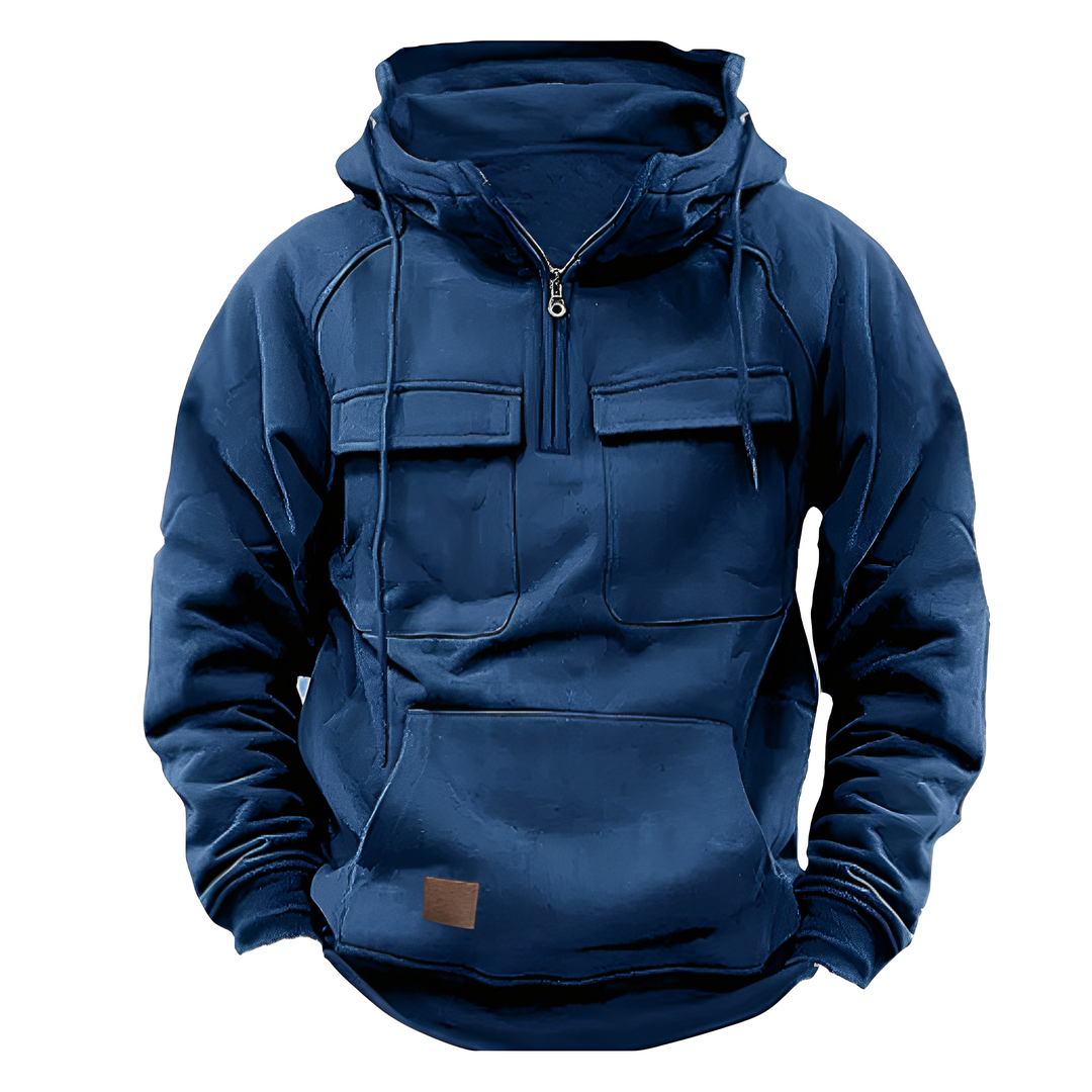 Malcom - Klassischer Herren-Hoodie mit vielen Taschen
