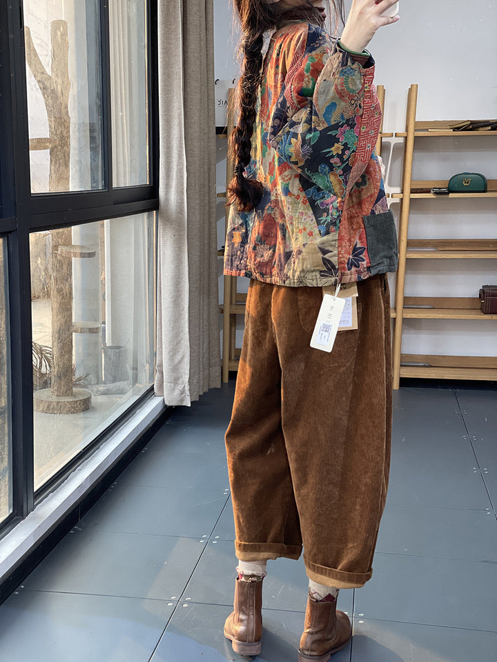 Charisse - Traditioneller Damenmantel im ethnischen Stil mit Taschen