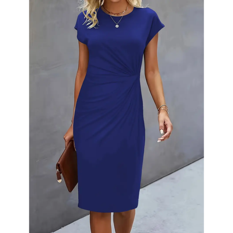 Miranda - Schickes Damen Kurzarm-Midikleid