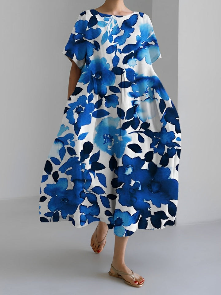 Xavia - Lockeres und bequemes Damenkleid mit Muster