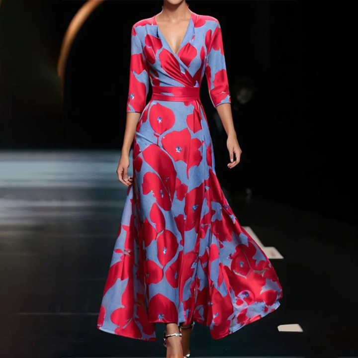 Leyla - Zeitloses florales Wickelkleid