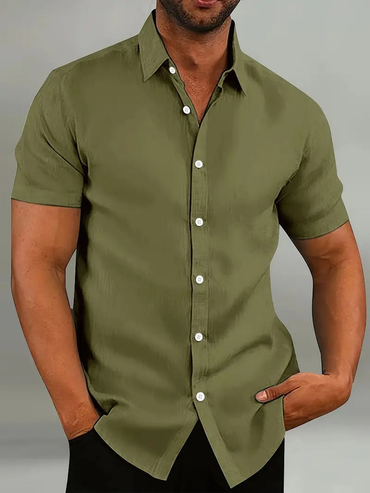 Neil - Freizeithemd mit Button-Down-Kragen