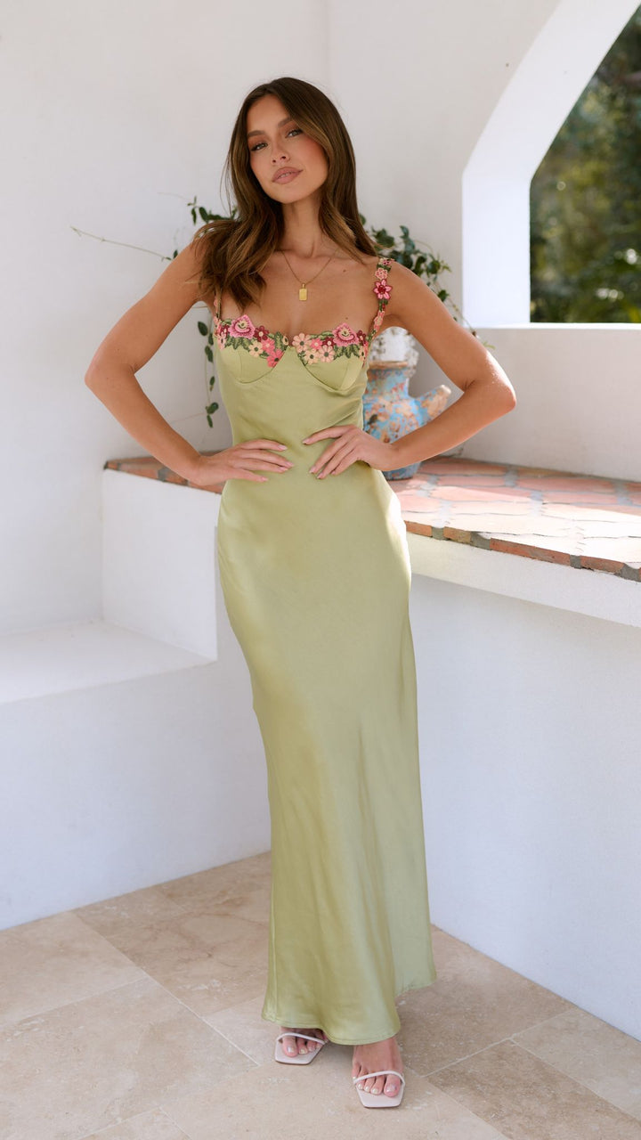 Klaire - Blumen Maxikleid mit Eleganz im Fluss