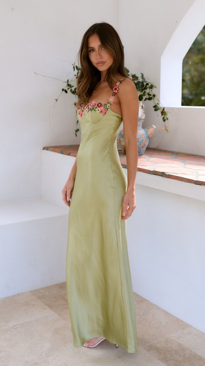Klaire - Blumen Maxikleid mit Eleganz im Fluss