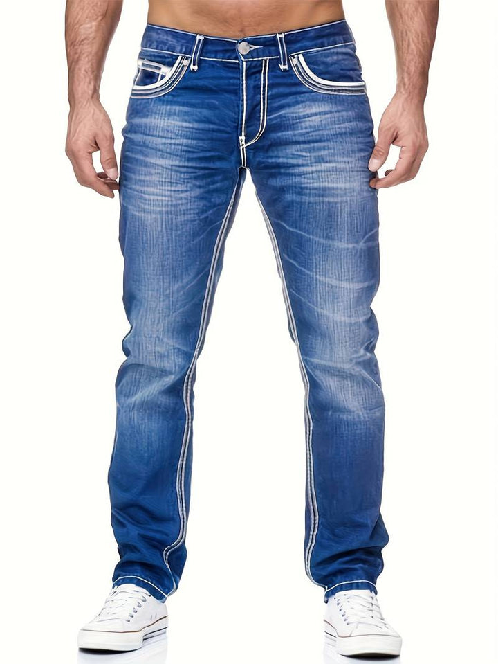 Griffin - Klassische Jeans in Robustem Denim