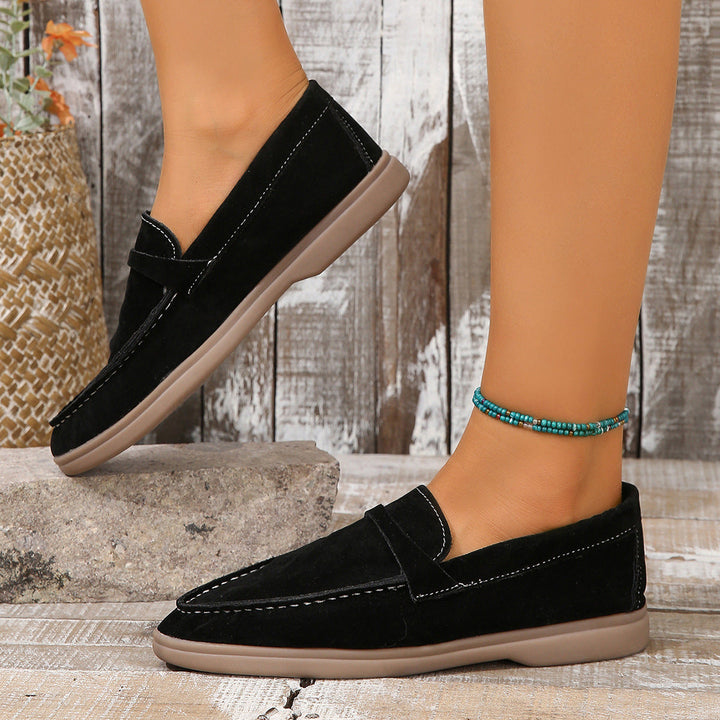 Yasmine - Klassische Damen-Wildlederschuhe