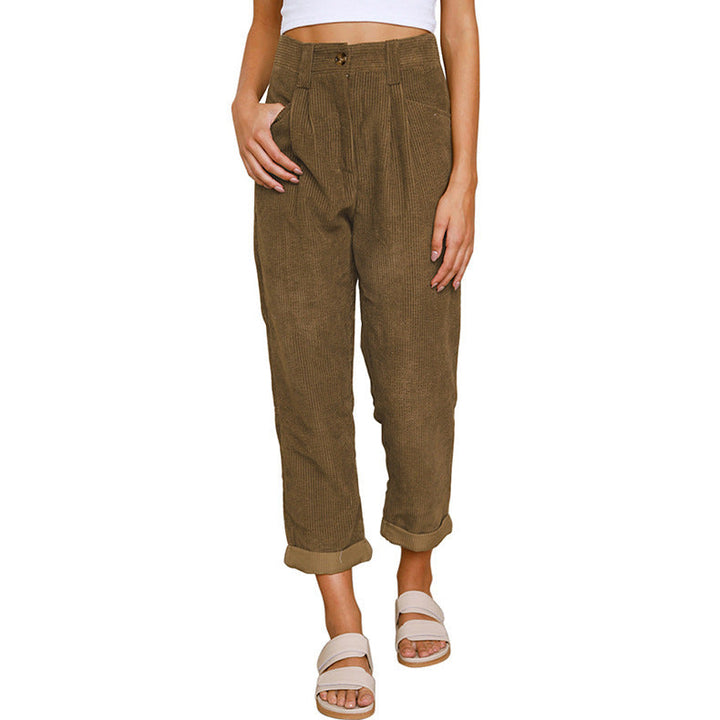 Chelsie - Bequeme Damen-Cordhose mit hohem Bund