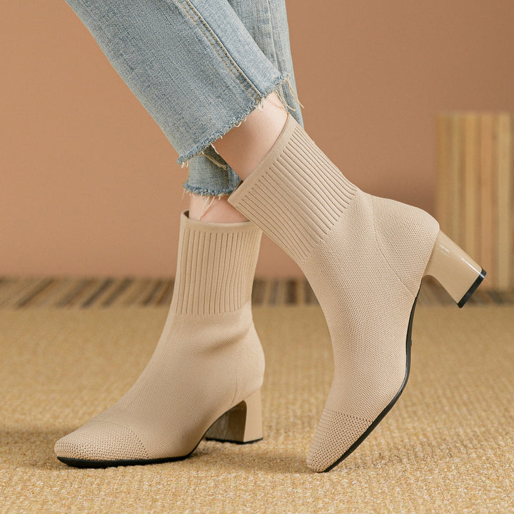 Elisha - Bequeme, warme Damenstiefel mit Absatz
