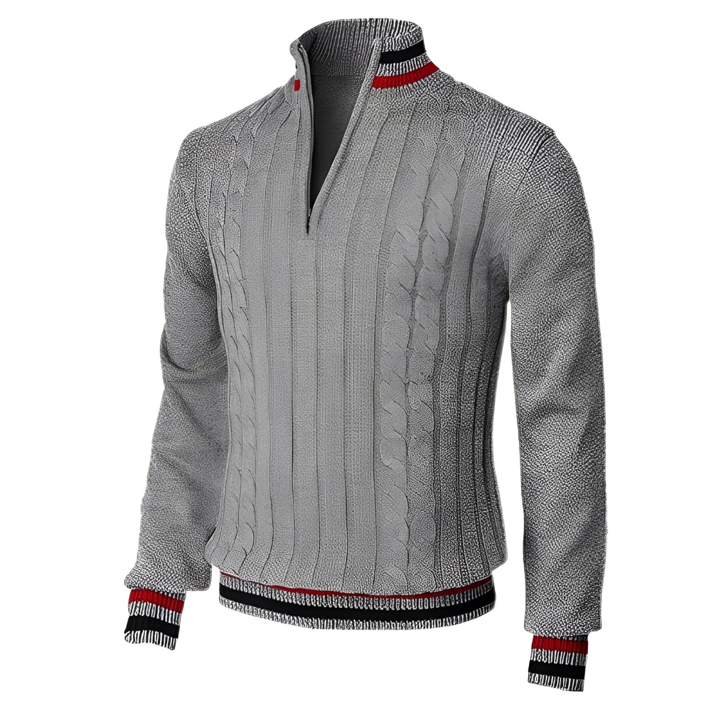 Derick - Moderner Herrenpulli mit Zipper