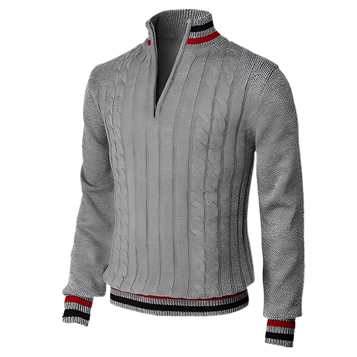 Derick - Moderner Herrenpulli mit Zipper