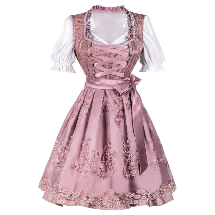 Rachael - Klassisches Oktoberfest-Dirndlkleid mit Schleife für Damen