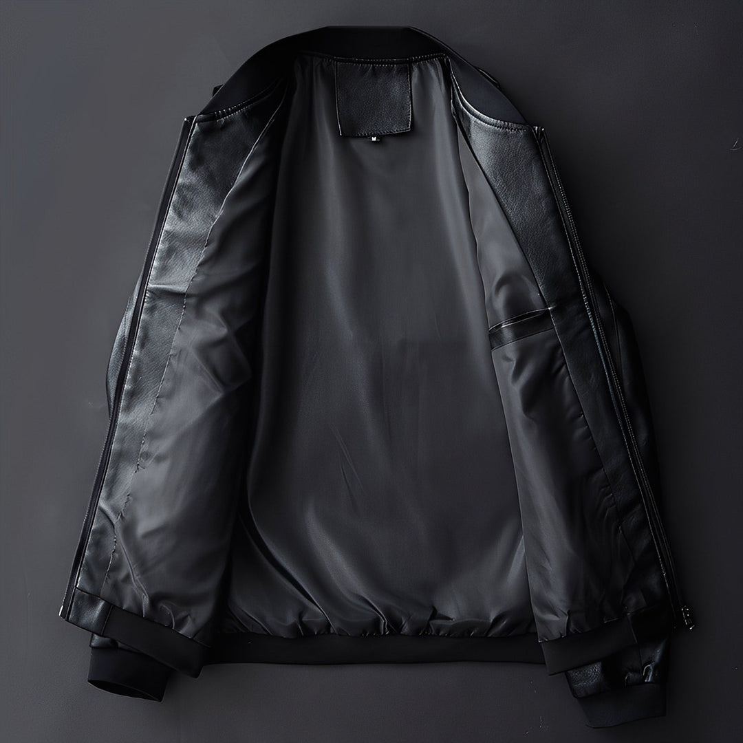 Jeremy - Modische Herren-Biker-Lederjacke