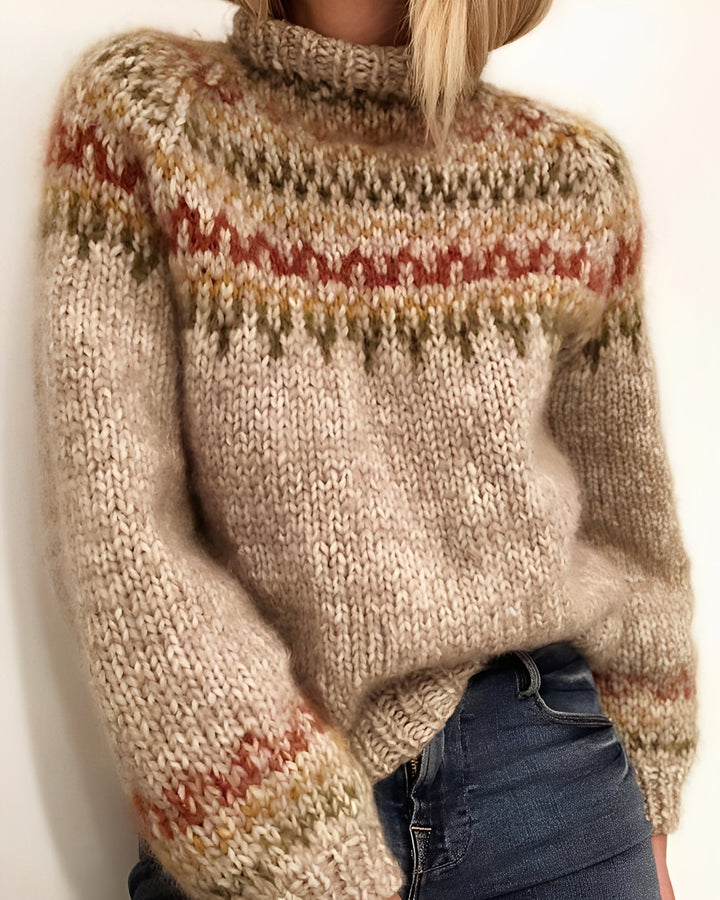 Gemma - Schicker Damenpullover mit hohem Kragen