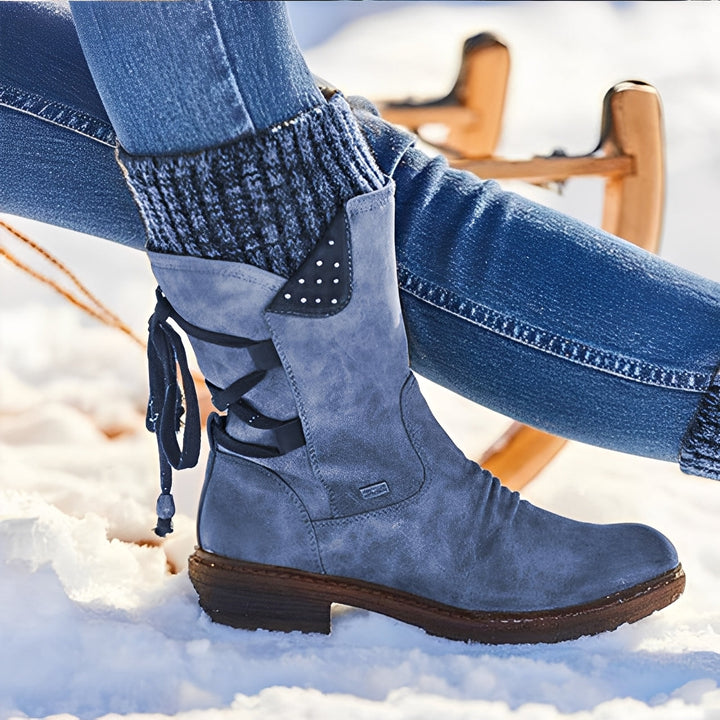 Sharalyn - Gemütliche Winterstiefel für Frauen in mittlerer Wadenhöhe