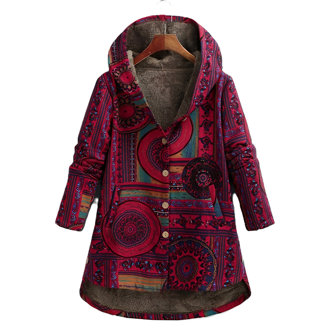 Griselda - Damen-Hoodie mit ethnischem Blumendesign