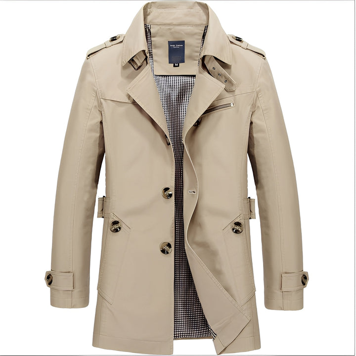 Kolton - Stilvoller Windbreaker-Trenchcoat für Männer