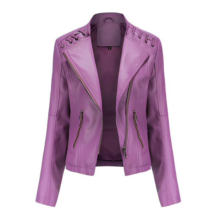 Narelle - Schicke, schmale kurze Frauenlederjacke