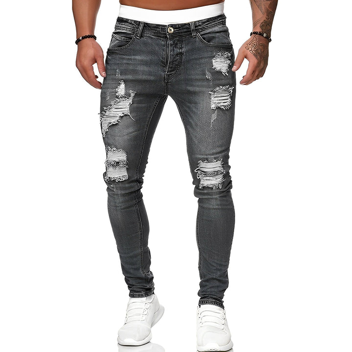 Claud - Herren-Slim-Fit-Jeans mit Rissen