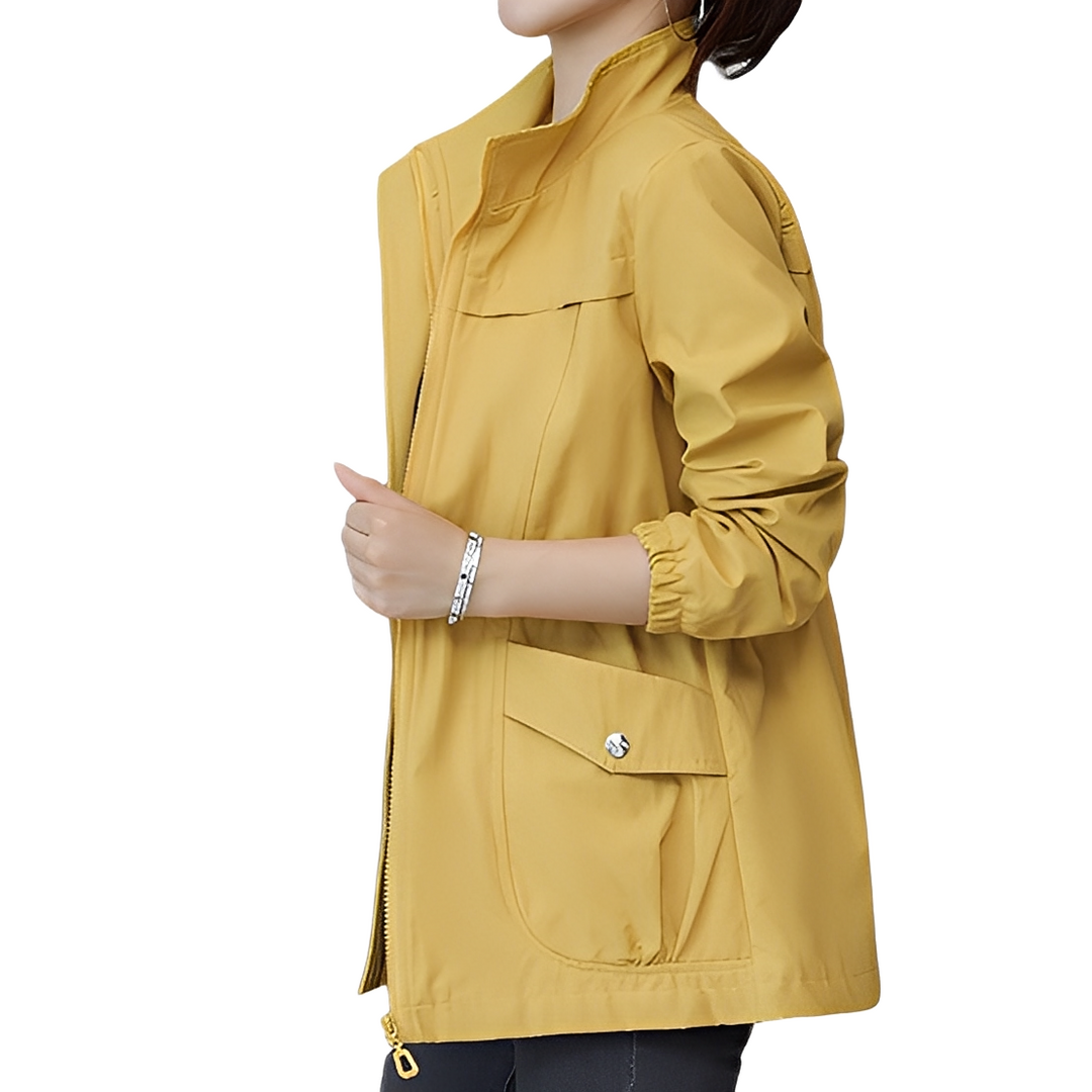 Gwenda - Stilvolle Damenjacke mit einstellbarer Taille