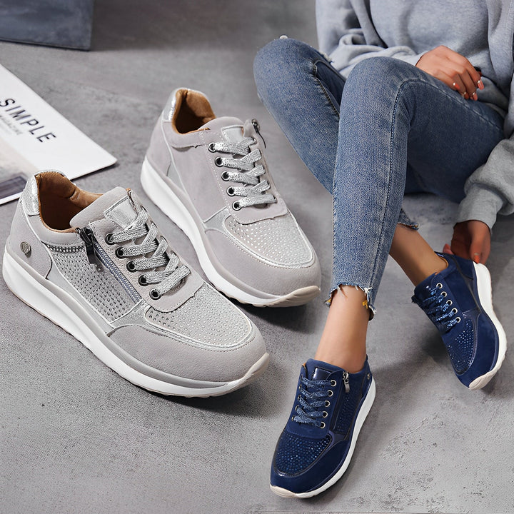 Luna - Bequeme Damen-Sneaker mit Seitenreißverschluss