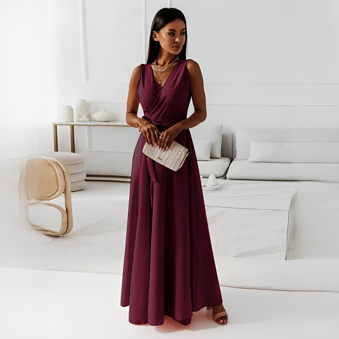 Quiana - Elegantes Kleid mit V-Ausschnitt für Damen