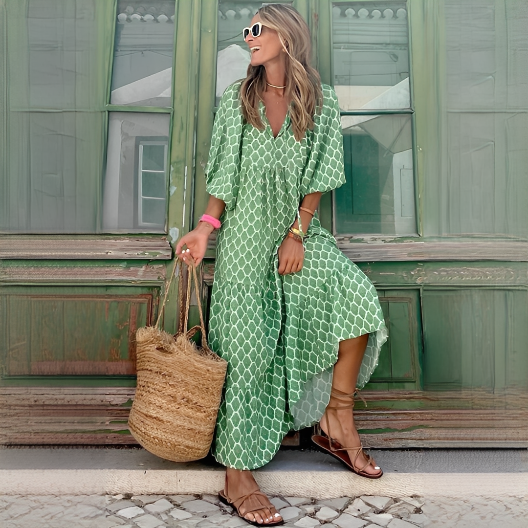 Menchie - Langes Boho-Kleid für Frauen