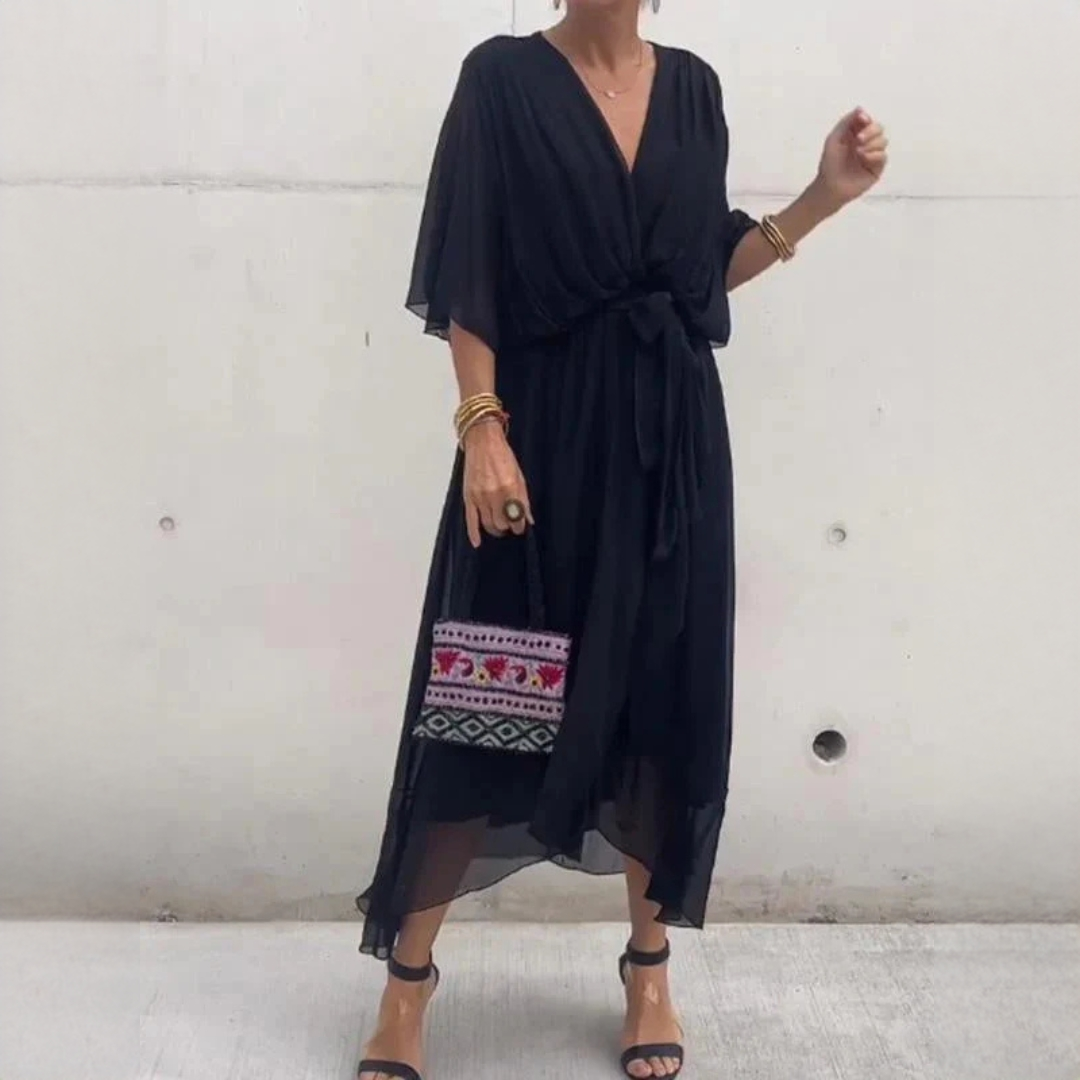 Demara - Elegantes Kleid mit V-Ausschnitt für Frauen