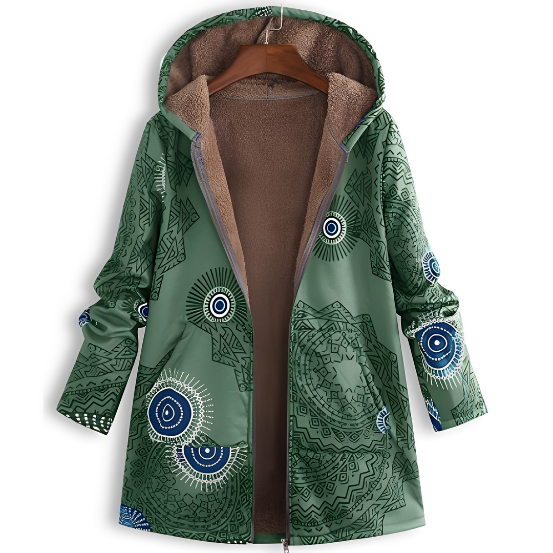 Olyvia - Damenjacke im Vintage-Look mit Muster