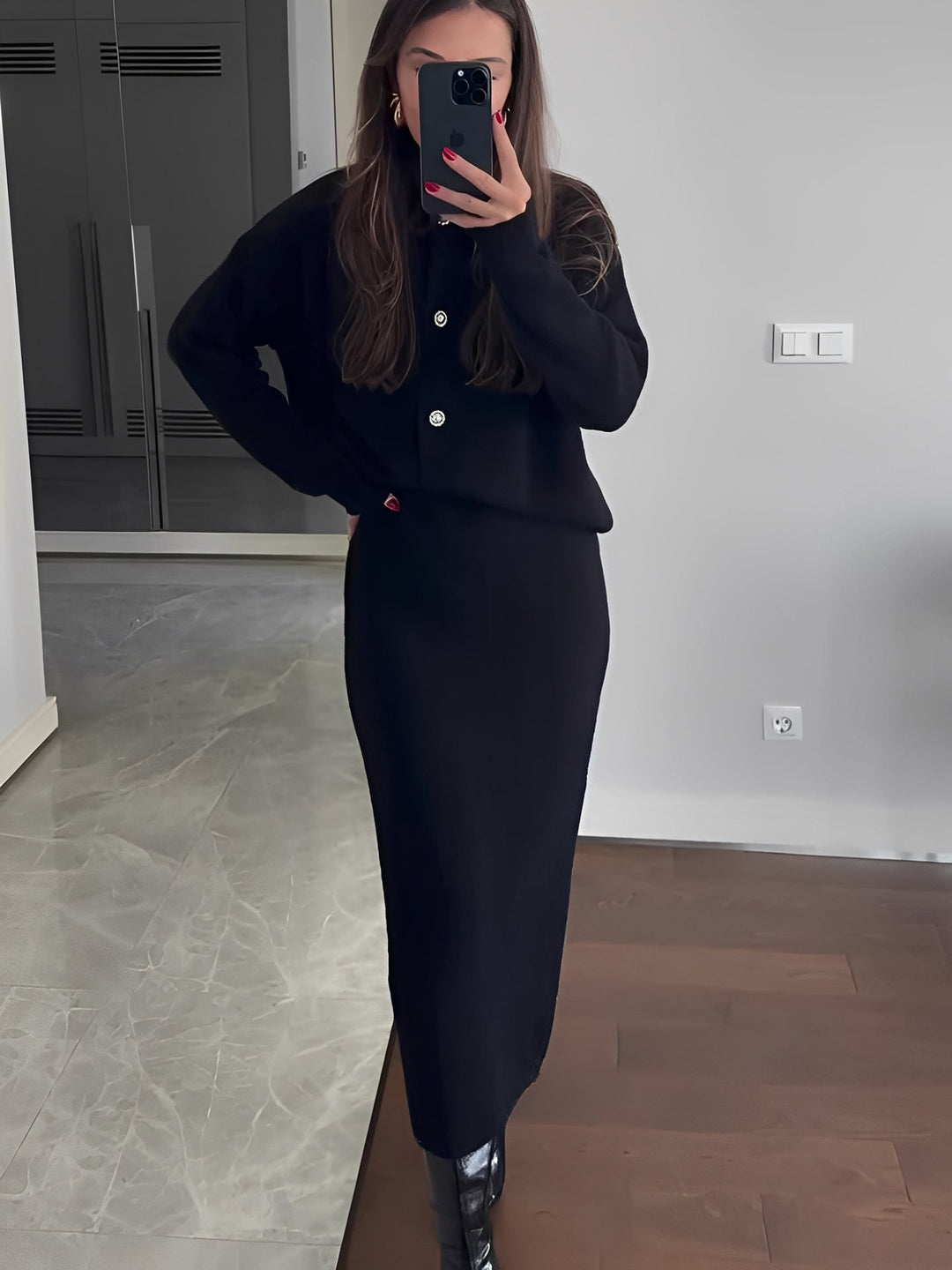 Cecilia - Elegantes Set aus Jacke und Rock für Damen