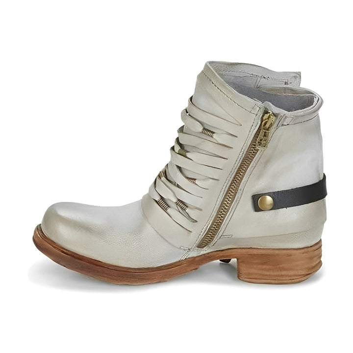 Jacqueline - Trendige Lederstiefeletten für Damen