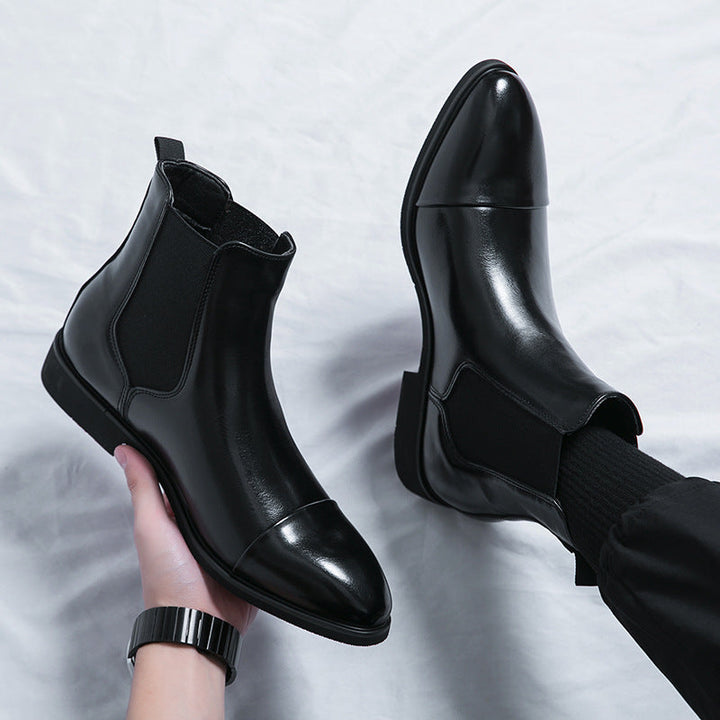 Kennith - Bequeme, elegante Chelsea-Stiefel aus Leder für Herren