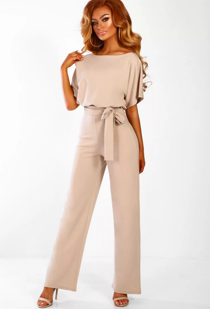 Arline - Eleganter Damen-Jumpsuit mit Bindegürtel