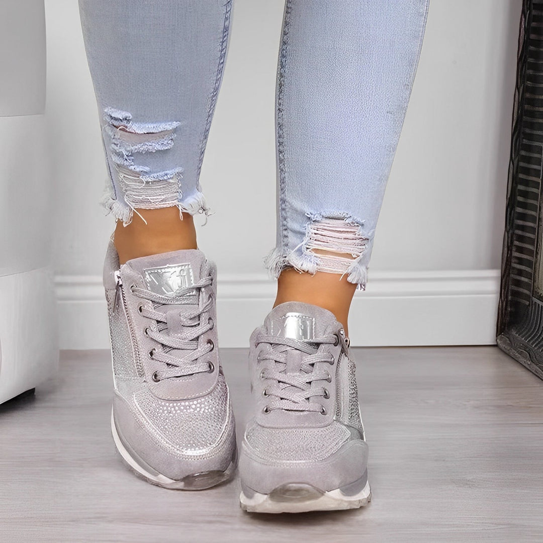 Luna - Bequeme Damen-Sneaker mit Seitenreißverschluss