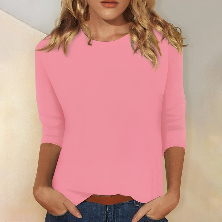 Katherina - Gemütliches Damen-Shirt mit langen Ärmeln und Rundhals