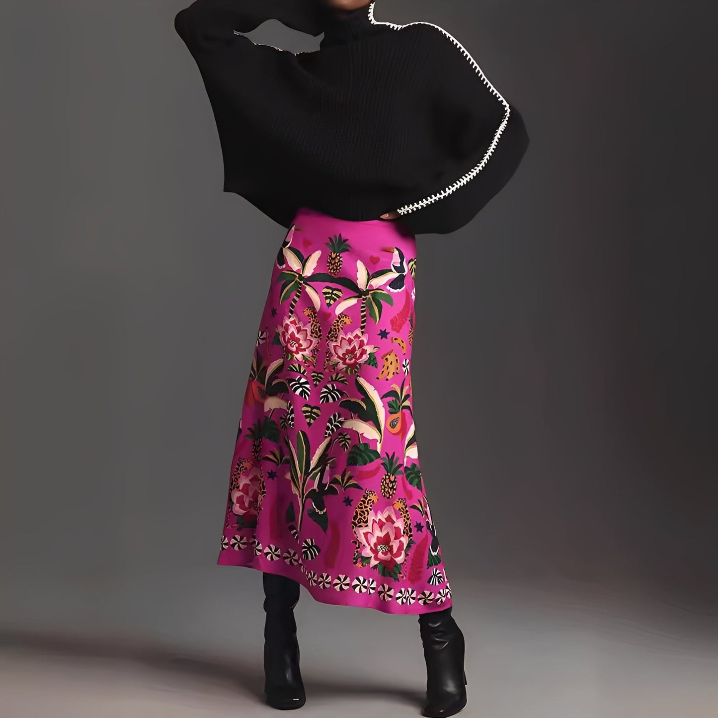 Chanie - Elegantes Blumenkleid für Frauen