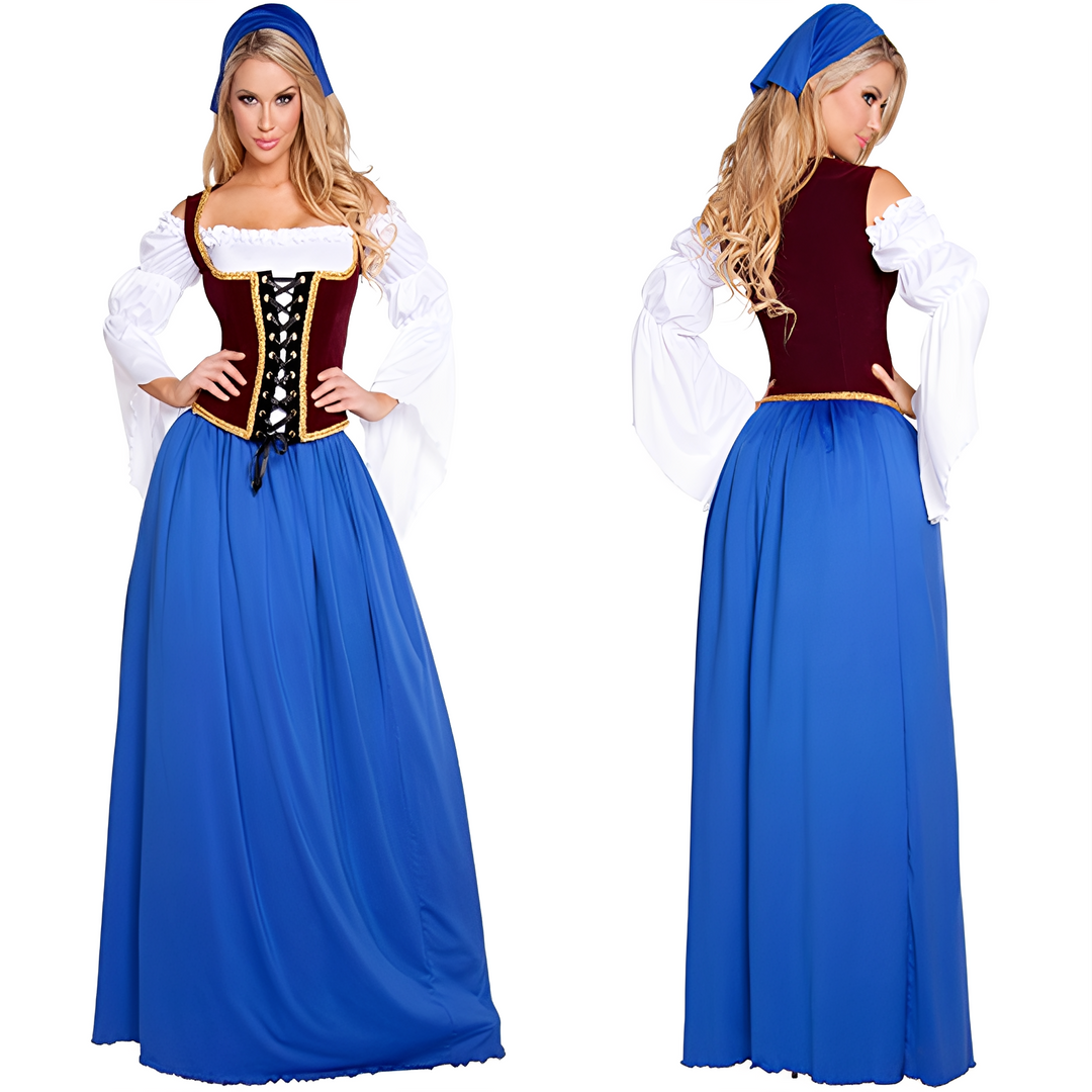 Katelynn - Retro-Oktoberfest-Langes Kleid für Damen