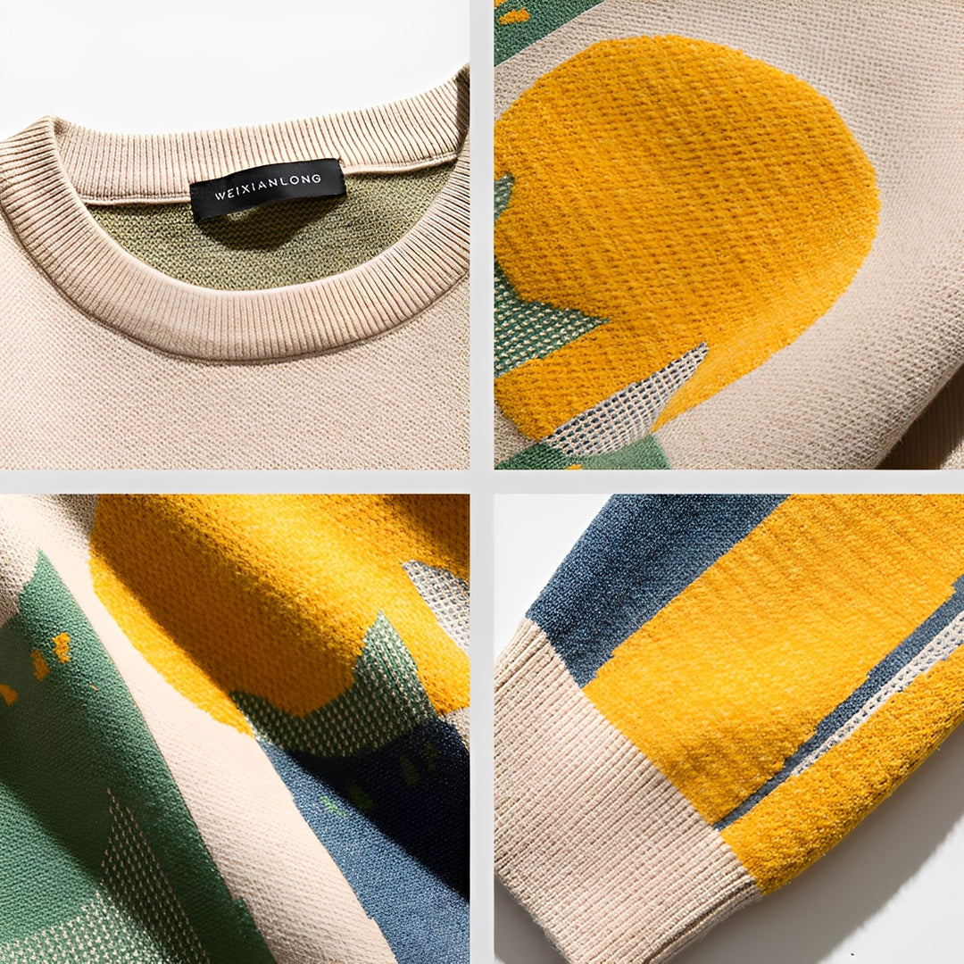 Davin - Eleganter Herrenpullover mit Muster