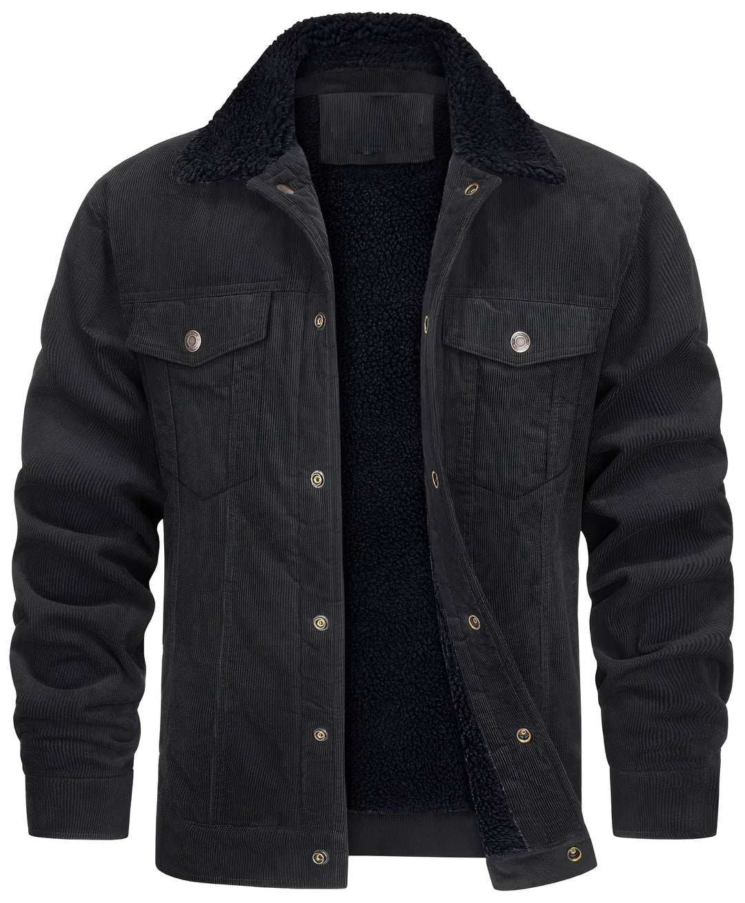 Mack - Klassische Cord-Plüschjacke für Herren
