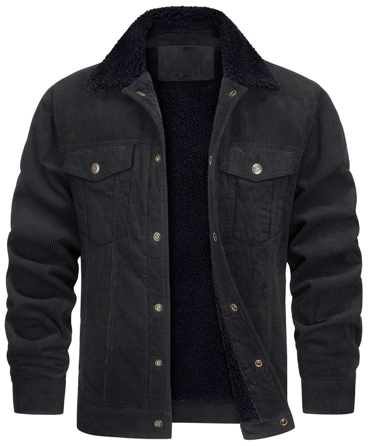 Mack - Klassische Cord-Plüschjacke für Herren