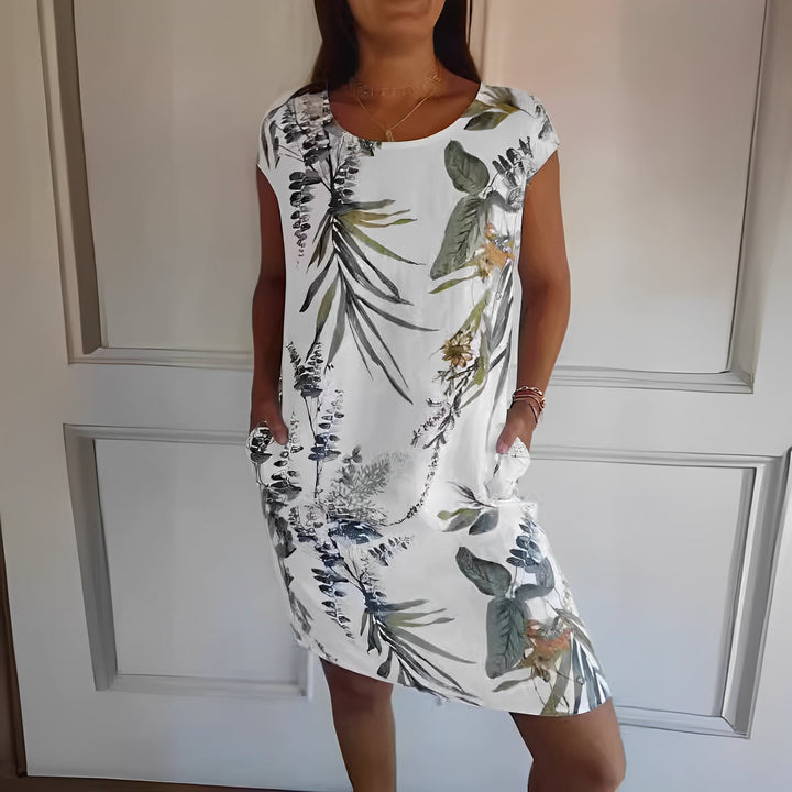 Jocelyn - Bequemes, lockeres Damenkleid mit Muster