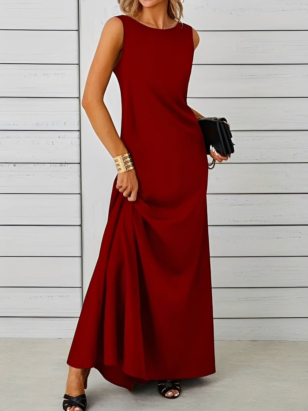 Saranna - Elegantes langes Damenkleid
