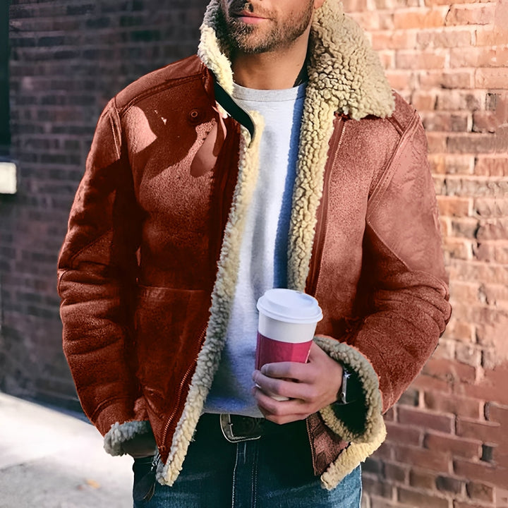 Brenden - Herrenjacke mit großem Kragen