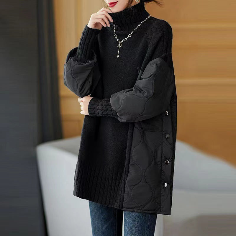 Noelle - Weicher Damenpullover mit hohem Kragen