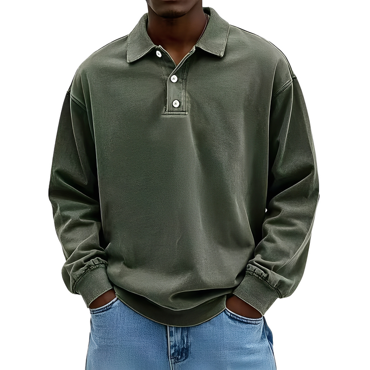 Chris - Klassisches, dickes Herren-Langarmshirt