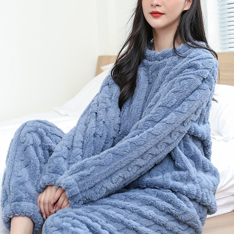 Kathryn - Bequemer, weicher Fleece-Pyjama für Damen