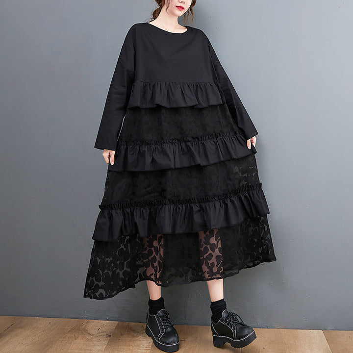 Lauryn - Weites Boho-Kleid mit Rüschen für Frauen