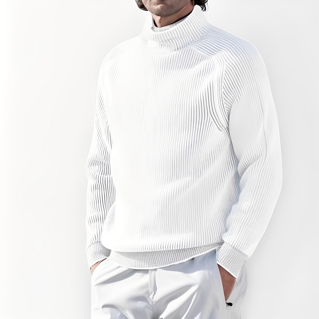 Jarrett - Herren Kaschmirpullover mit hohem Kragen